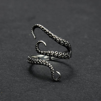 Kraken Octopus Titanium Ring - The Dragon Shop - Geek Culture