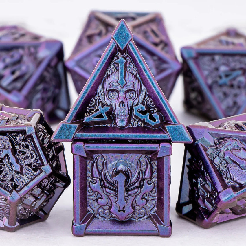 DOOMREALM RPG Metal Dice Set The Dragon Shop