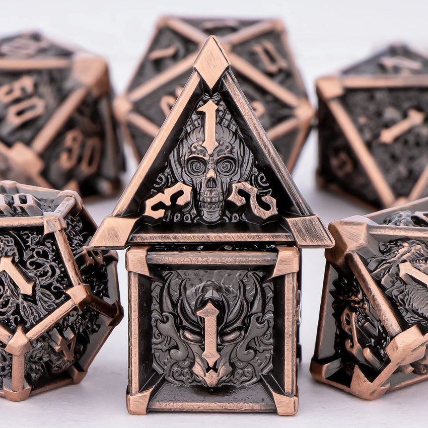 DOOMREALM RPG Metal Dice Set The Dragon Shop