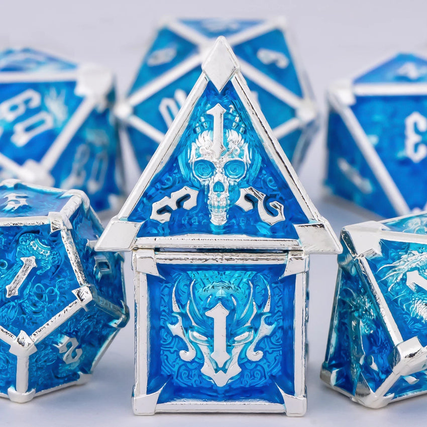 DOOMREALM RPG Metal Dice Set The Dragon Shop