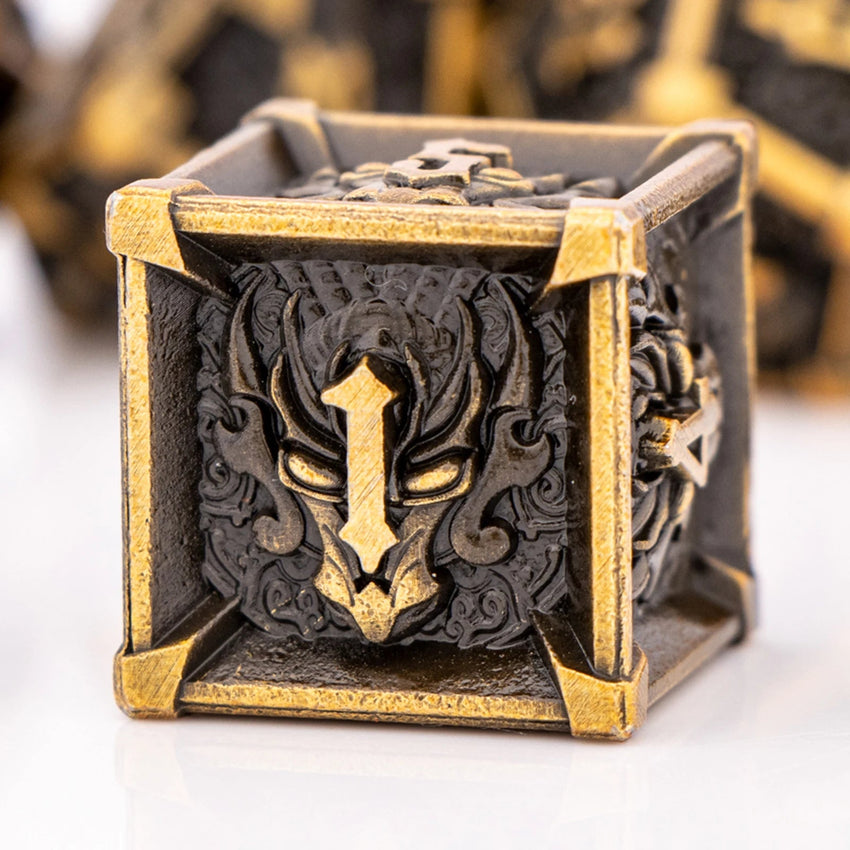 DOOMREALM RPG Metal Dice Set The Dragon Shop