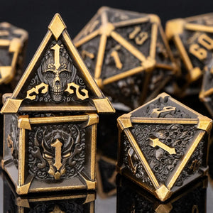 DOOMREALM RPG Metal Dice Set The Dragon Shop