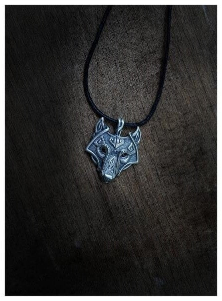 Nordic Wolf Steel Necklace The Dragon Shop