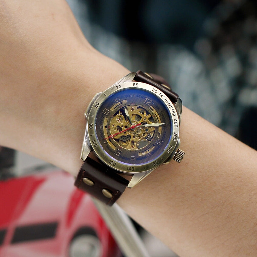 RUMBLE Steampunk Bronze Watch The Dragon Shop