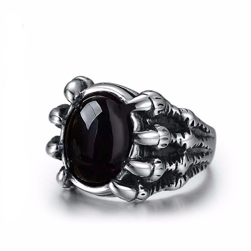 Dragon Claw Steel Ring - The Dragon Shop - Geek Culture