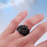 Dragon Storm Steel Ring The Dragon Shop