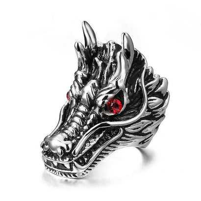 Dragon Rage Steel Ring - The Dragon Shop