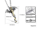 Dragon Sword Steel Necklace - The Dragon Shop