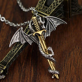 Dragon Sword Steel Necklace - The Dragon Shop