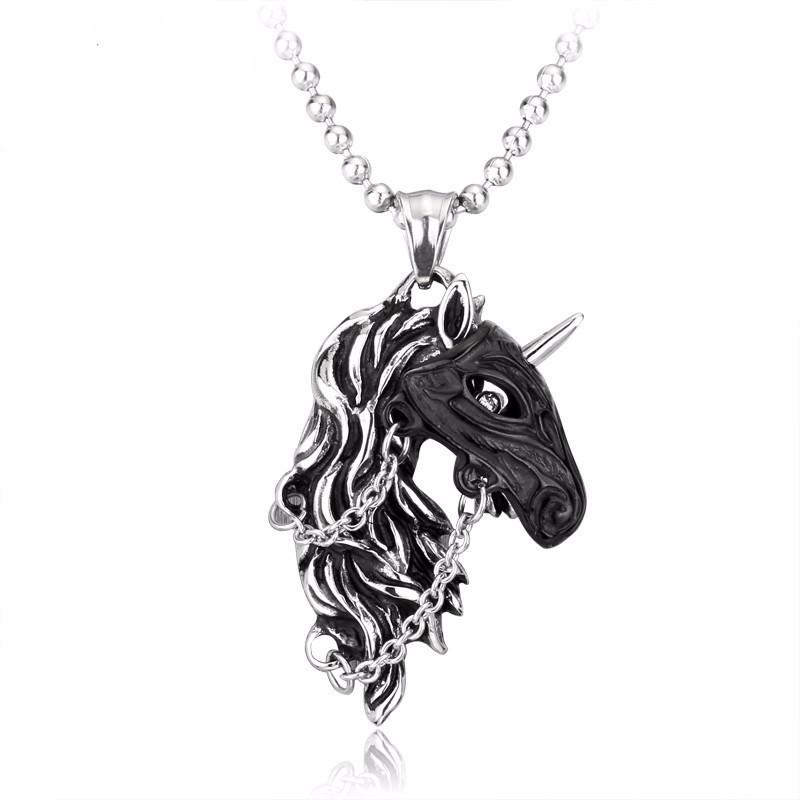 War Stallion Steel Necklace - The Dragon Shop - Geek Culture