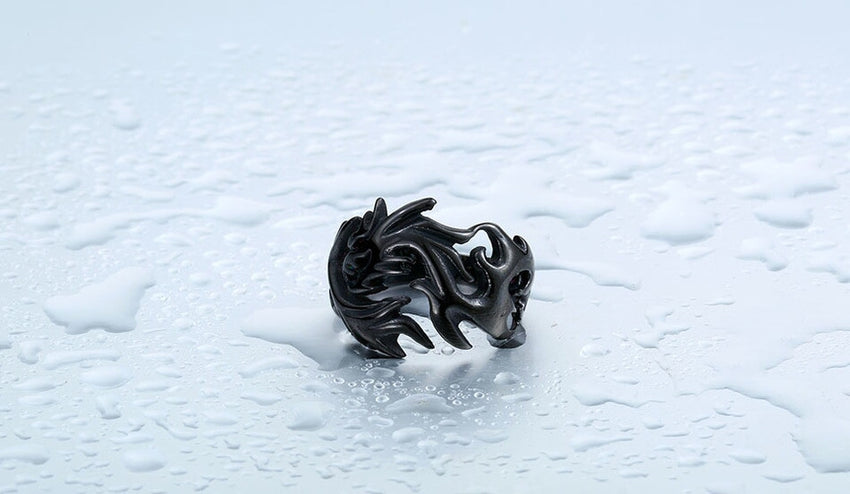 Dragon Storm Steel Ring - The Dragon Shop - Geek Culture