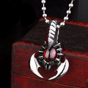 Scorpion Sting Steel Necklace The Dragon Shop