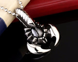 Scorpion Sting Steel Necklace The Dragon Shop