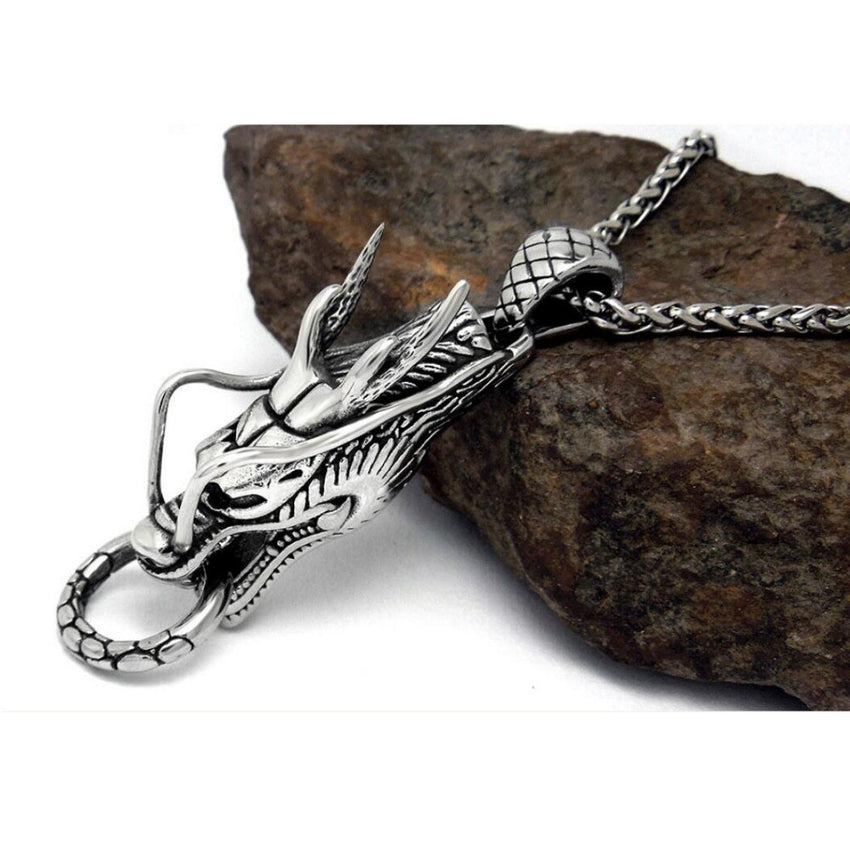 DRAGON MASTER Steel Necklace The Dragon Shop