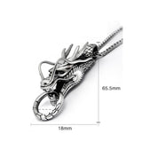 DRAGON MASTER Steel Necklace The Dragon Shop