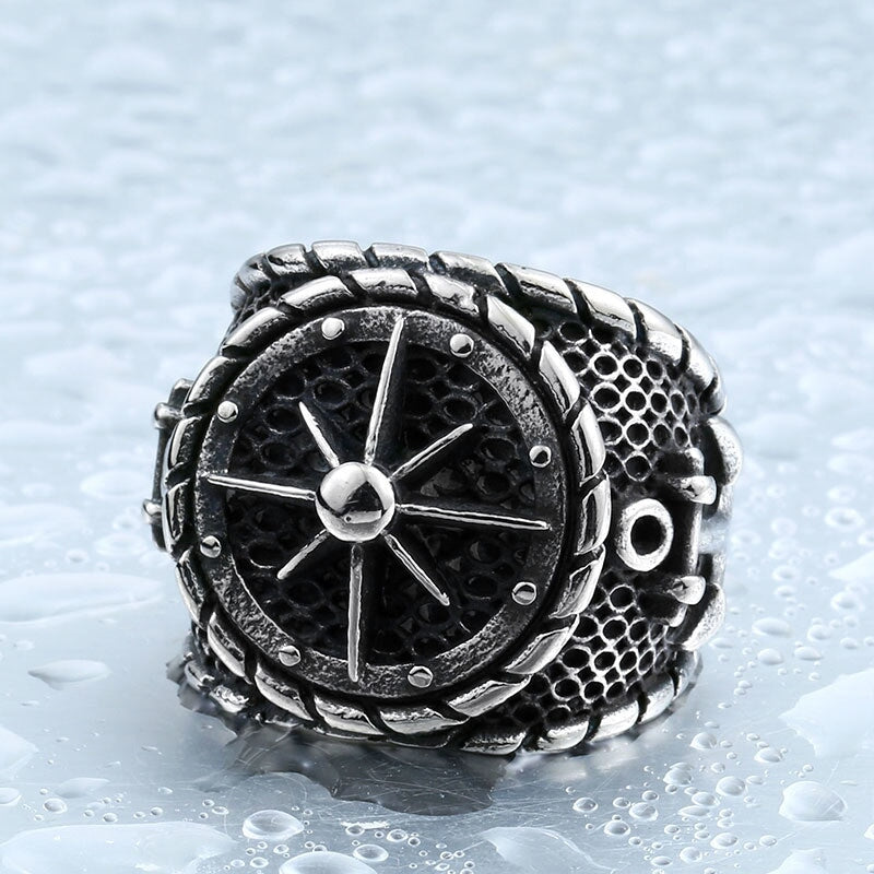 Anchors Aweigh Steel Ring The Dragon Shop