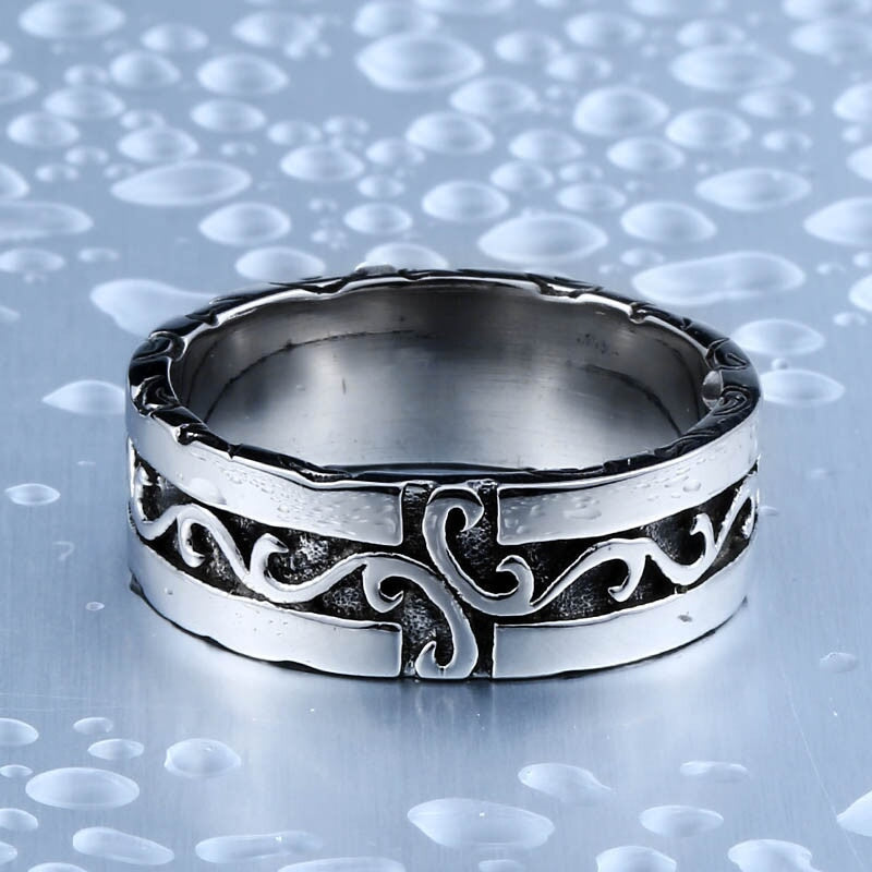 Viking Pride Steel Ring The Dragon Shop