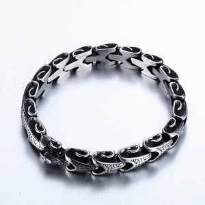 Eternal Dragon Steel Bracelet - The Dragon Shop - Geek Culture