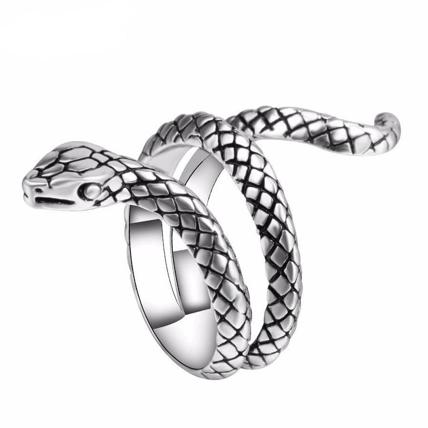 COVET Serpentine Steel Ring - The Dragon Shop - Geek Culture