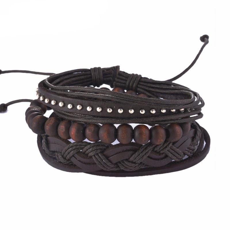 BARD Leather & Wood Bracelet - The Dragon Shop - Geek Culture