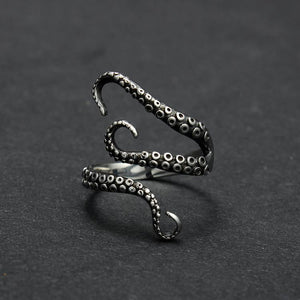 Kraken Octopus Titanium Ring - The Dragon Shop - Geek Culture