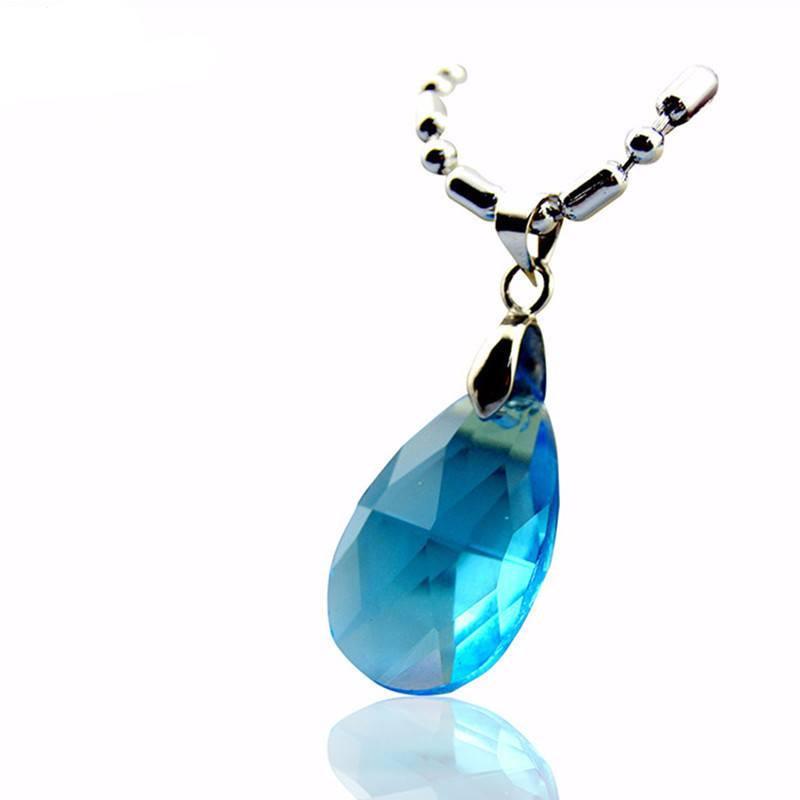 Sword Art Online Blue Crystal Necklace - The Dragon Shop - Geek Culture