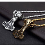 Thor Mjölnir Steel Necklace The Dragon Shop