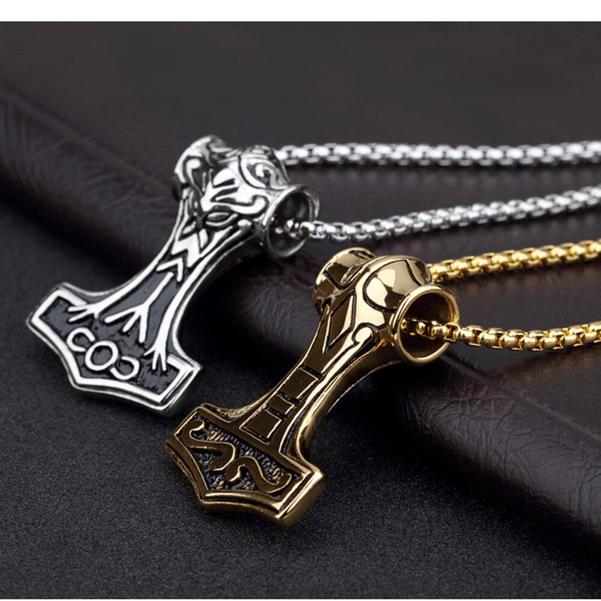 Thor Mjölnir Steel Necklace The Dragon Shop