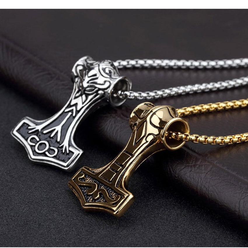 Thor Mjölnir Steel Necklace - The Dragon Shop - Geek Culture