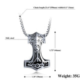 Thor Mjölnir Steel Necklace - The Dragon Shop - Geek Culture