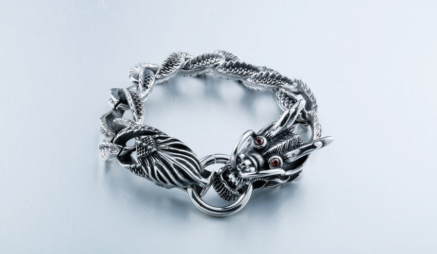 MYSTIC DRAGON Steel Bracelet The Dragon Shop