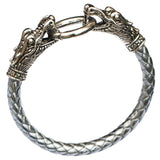 Dragon Twin Leather Bracelet - The Dragon Shop - Geek Culture