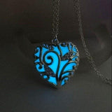 Luminous Heart Steel Necklace - The Dragon Shop - Geek Culture