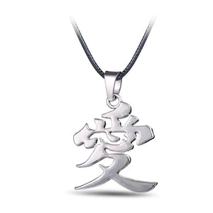 Naruto Gaara LOVE Necklace - The Dragon Shop - Geek Culture