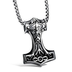 Thor Mjölnir Steel Necklace The Dragon Shop