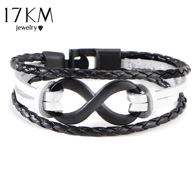 Tie of Infinity Leather Bracelet - The Dragon Shop - Geek Culture