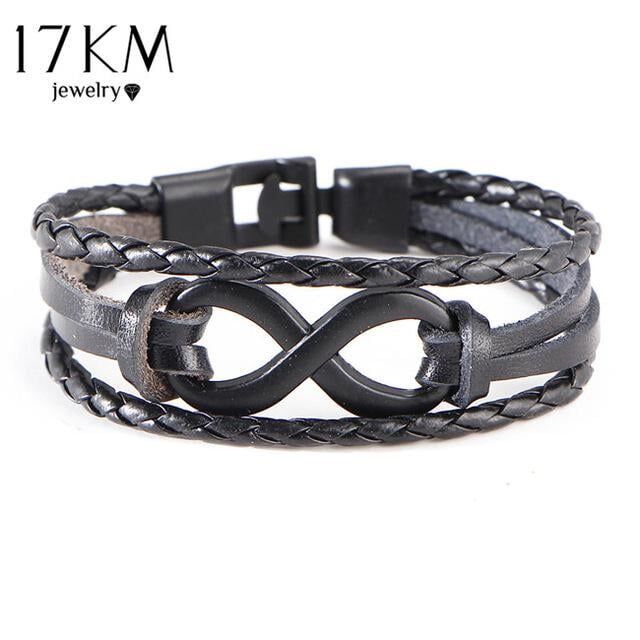 Tie of Infinity Leather Bracelet - The Dragon Shop - Geek Culture