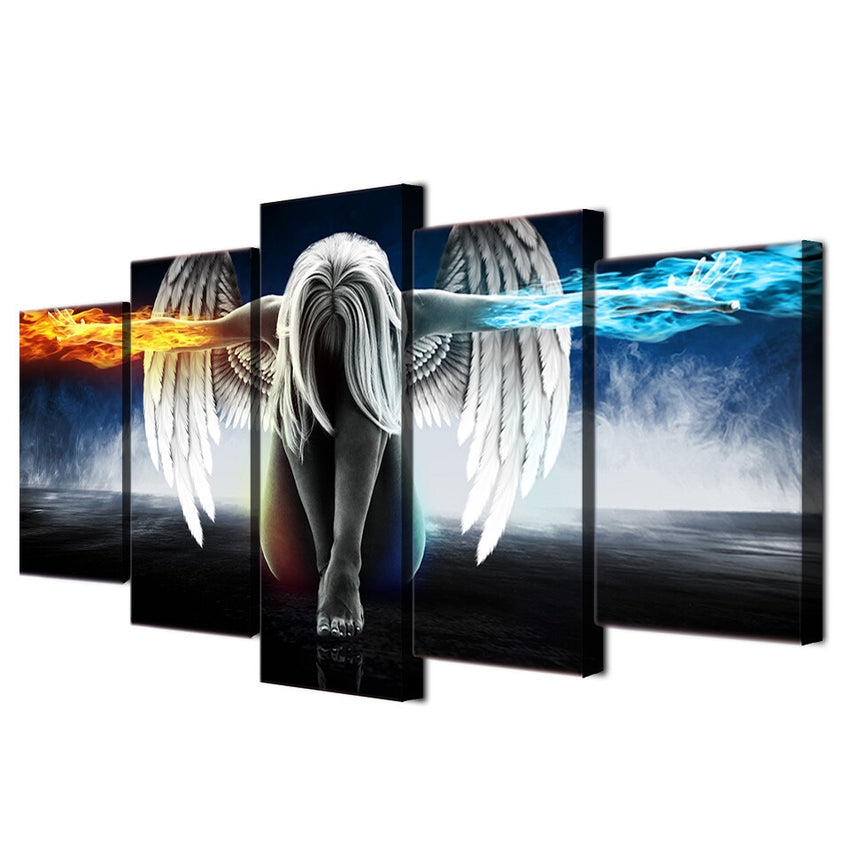 Darkness & Light 5 Piece Canvas The Dragon Shop