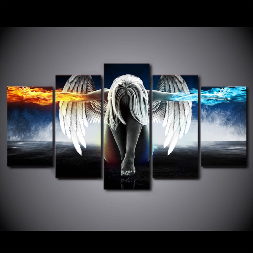 Darkness & Light 5 Piece Canvas The Dragon Shop