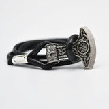 Thor's Hammer Viking Wrap Bracelet The Dragon Shop