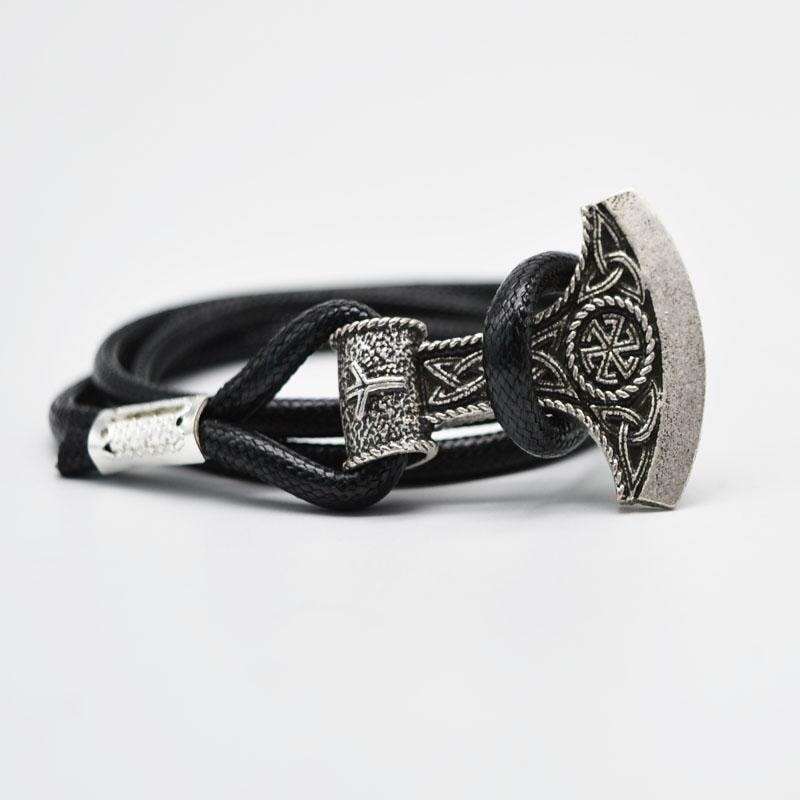 Thor's Hammer Viking Wrap Bracelet The Dragon Shop