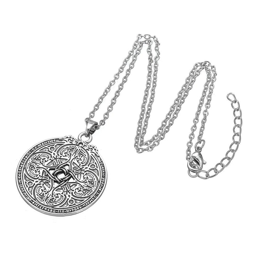 Viking Dragon Shield Necklace - The Dragon Shop - Geek Culture