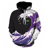 Purple Tide Artistic Hoodie The Dragon Shop