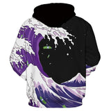 Purple Tide Artistic Hoodie The Dragon Shop
