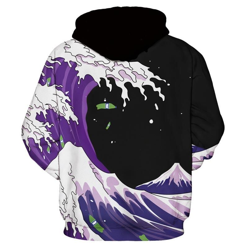 Purple Tide Artistic Hoodie The Dragon Shop