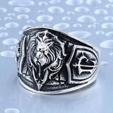 LIONHART Steel Ring - The Dragon Shop - Geek Culture