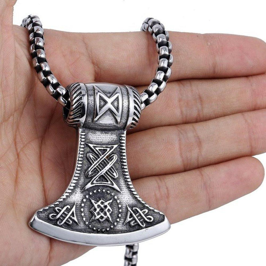THORAXE Steel Amulet - The Dragon Shop - Geek Culture