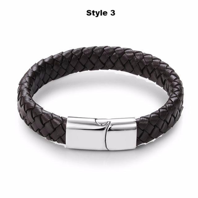 STRONGHOLD Leather Bracelet Series - The Dragon Shop - Geek Culture