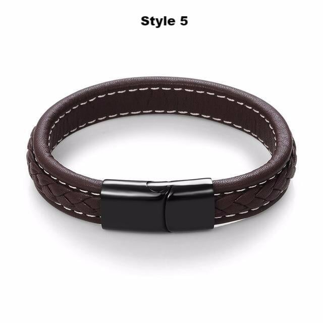 STRONGHOLD Leather Bracelet Series - The Dragon Shop - Geek Culture