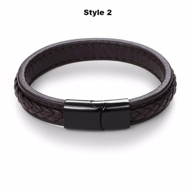 STRONGHOLD Leather Bracelet Series - The Dragon Shop - Geek Culture